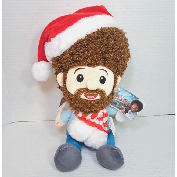 Fiesta Toys Bob Ross 10" Plush Toy NWT Plushie Stuffed Animal Happy Trees Decor - Picture 1 of 4